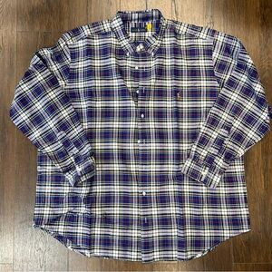 Ralph Lauren plaid button down SZ 2XB